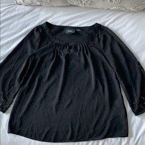 Anthropologie | Black Lace Blouse